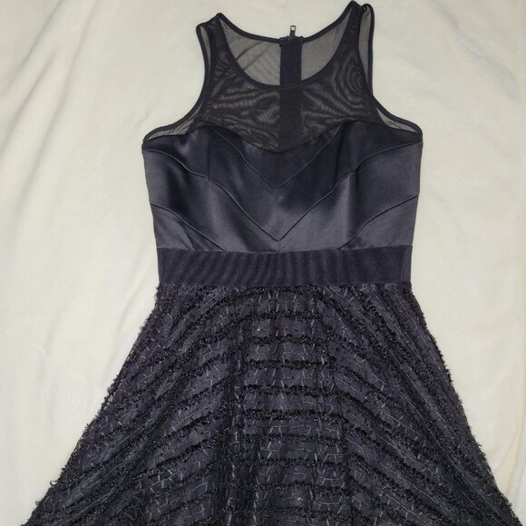 Milly Sheer Racerback Top and Sequined Skirt Party Dress in Black - Picture 2 of 7